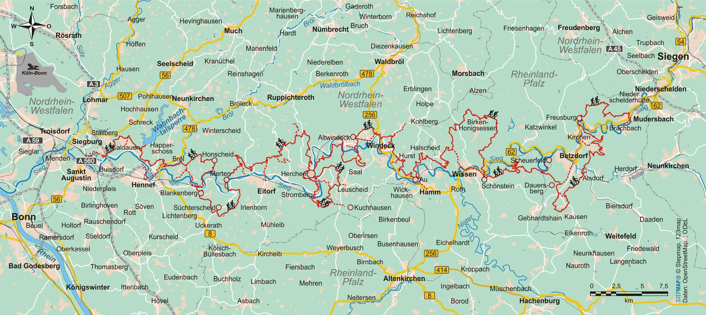 Wanderführer Natursteig Sieg - Fernwanderweg