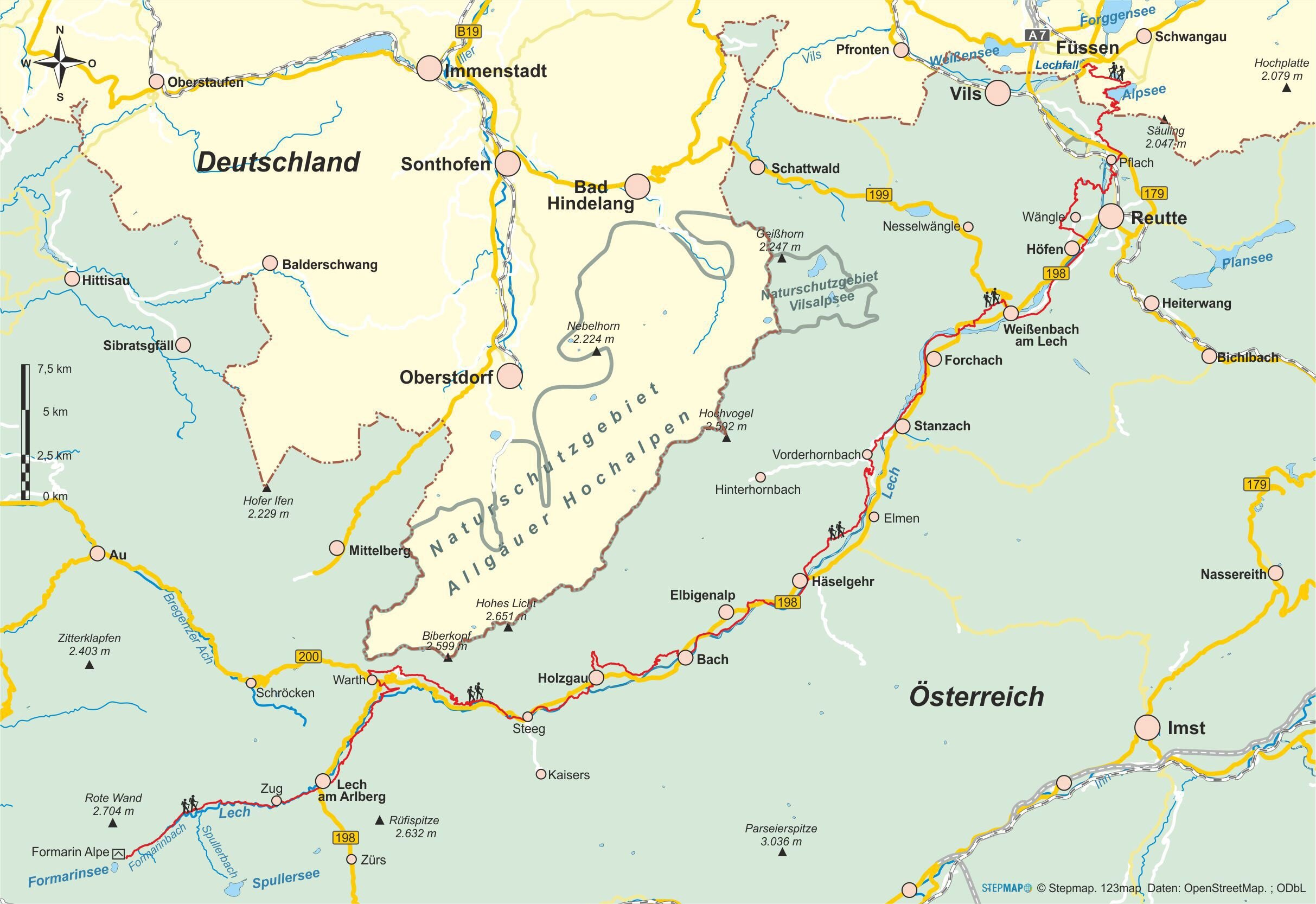 Wanderführer Lechweg - Fernwanderweg