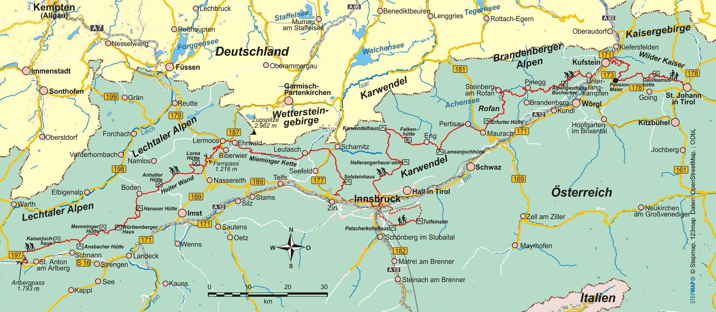 Wanderführer Österreich: Adlerweg - Fernwanderweg