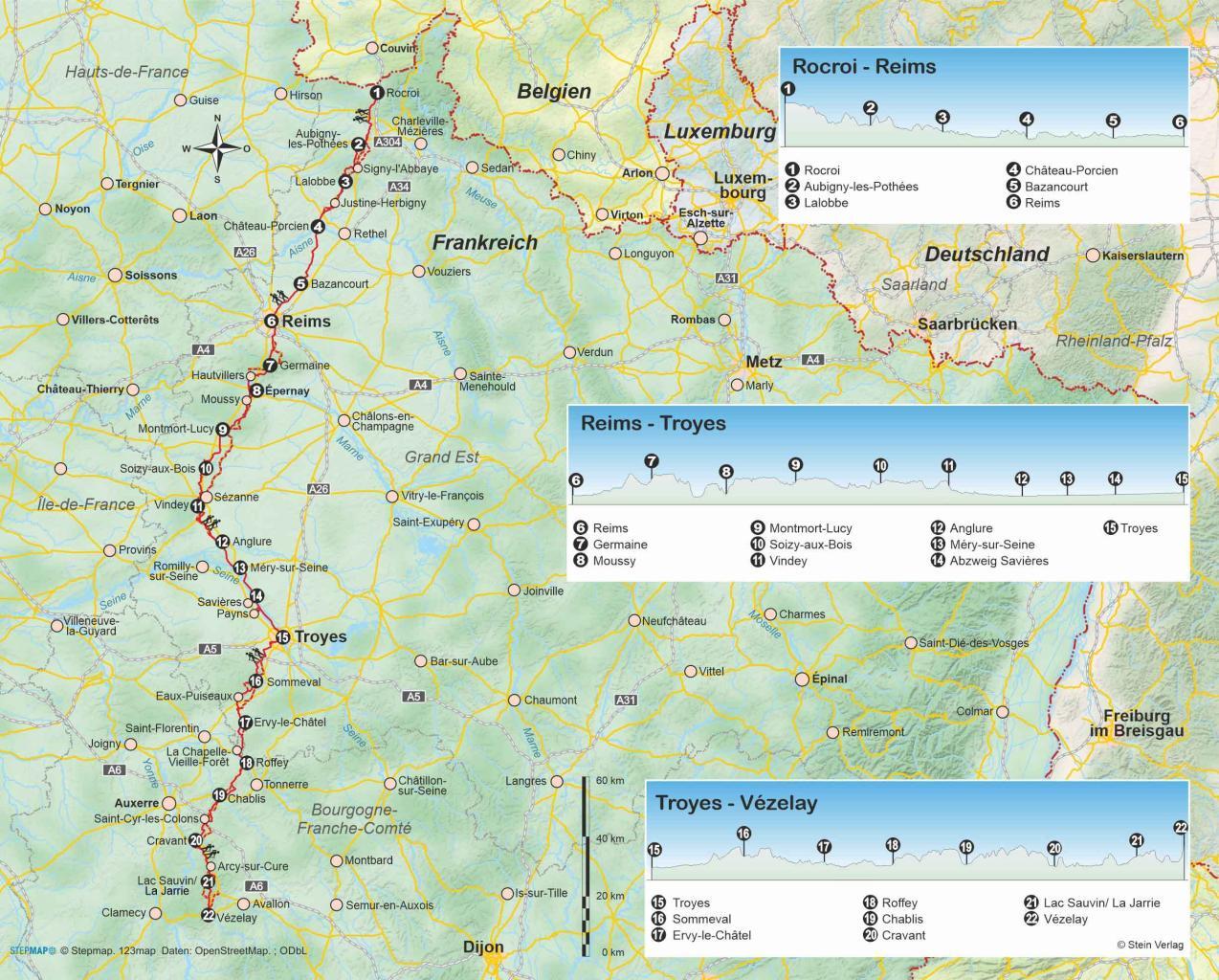Wanderführer Frankreich: Jakobsweg Via Campaniensis - Fernwanderweg