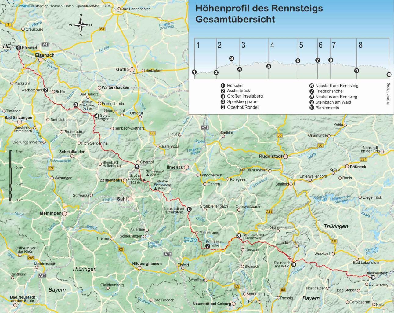 Wanderführer Rennsteig - Fernwanderweg