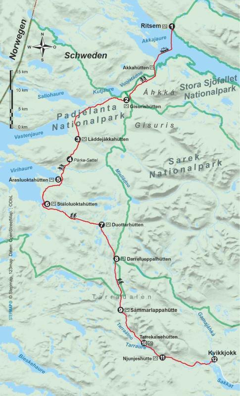 Wanderführer Schweden: Padjelantaleden - Fernwanderweg