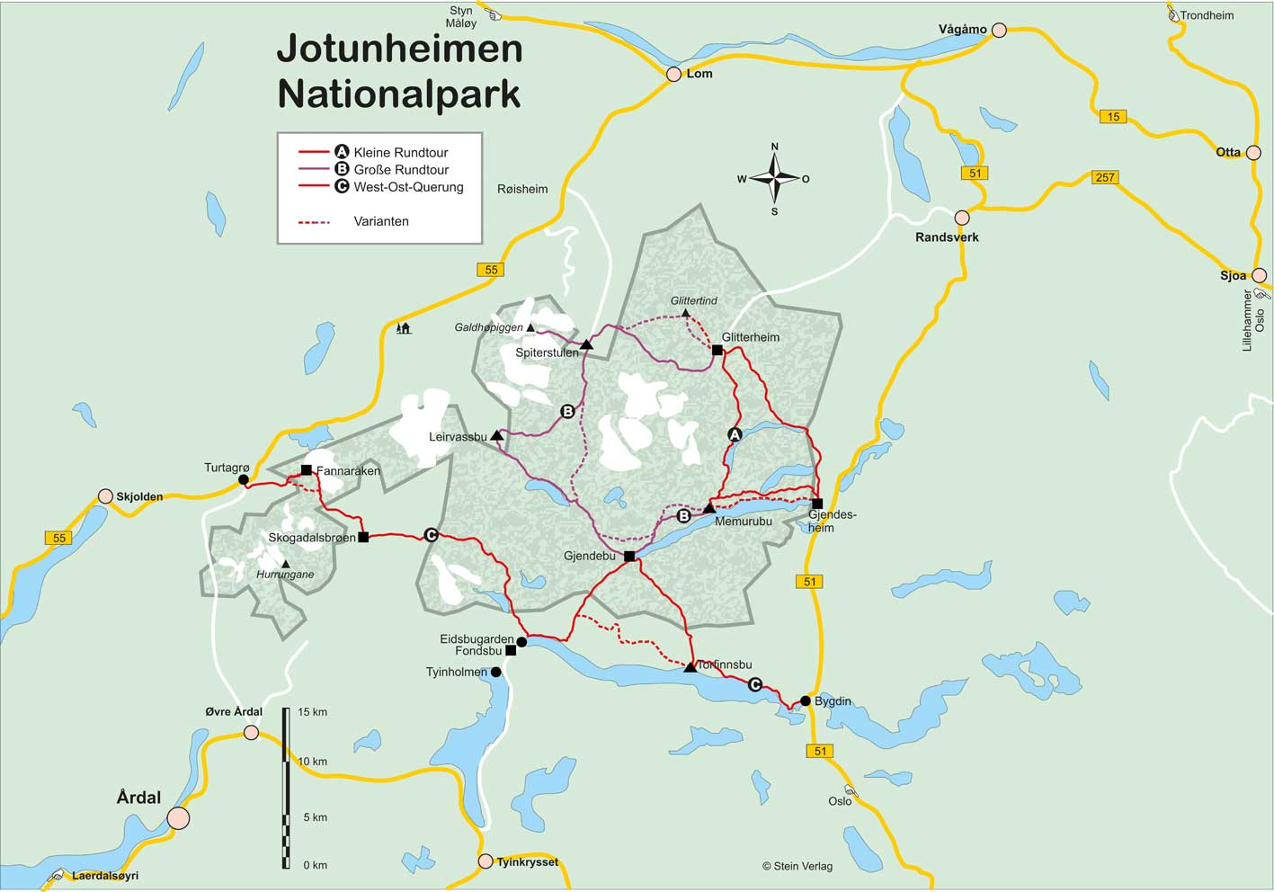 Wanderführer Norwegen: Jotunheimen - Fernwanderweg