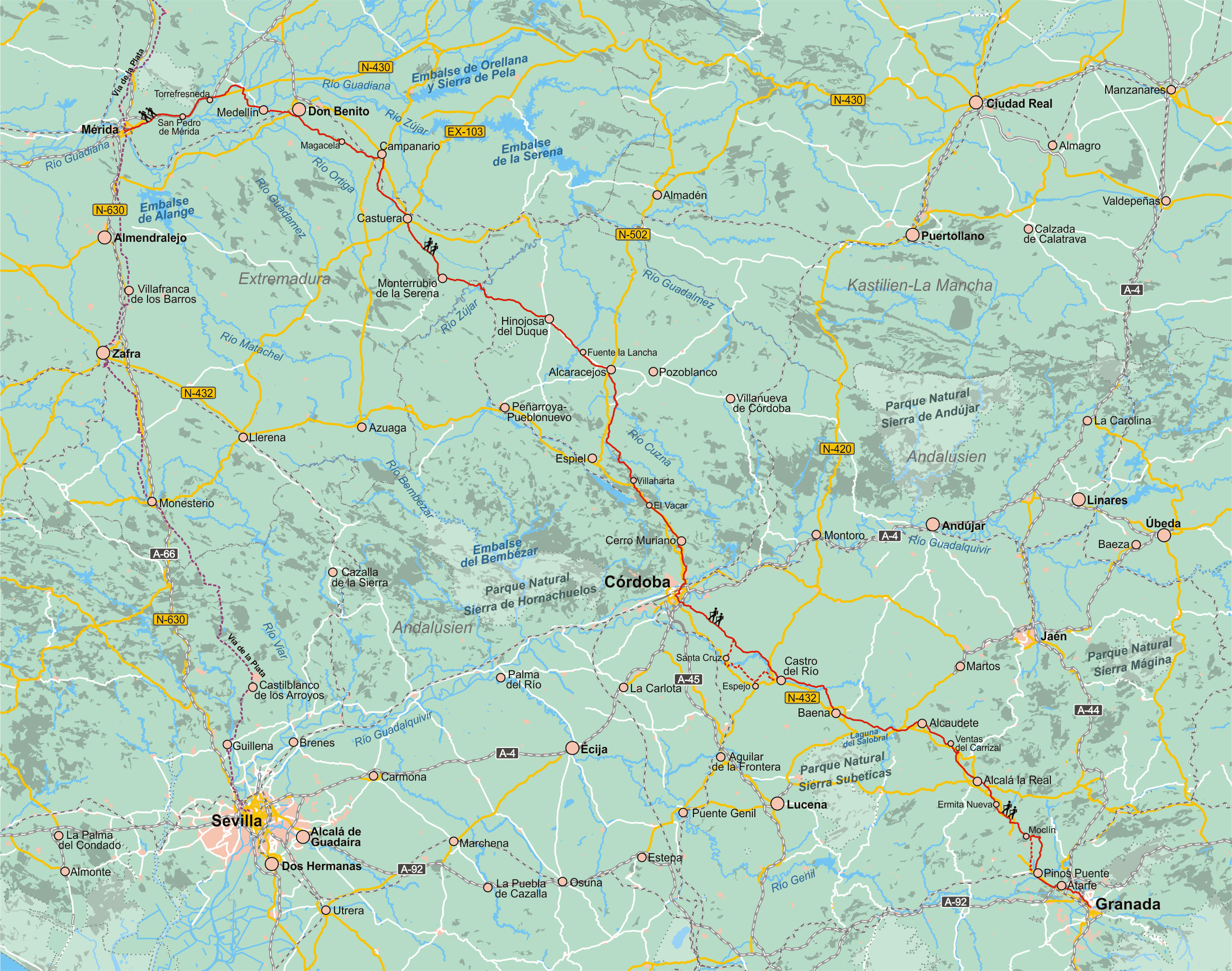 Wanderführer Spanien: Mozarabischer Jakobsweg - Fernwanderweg