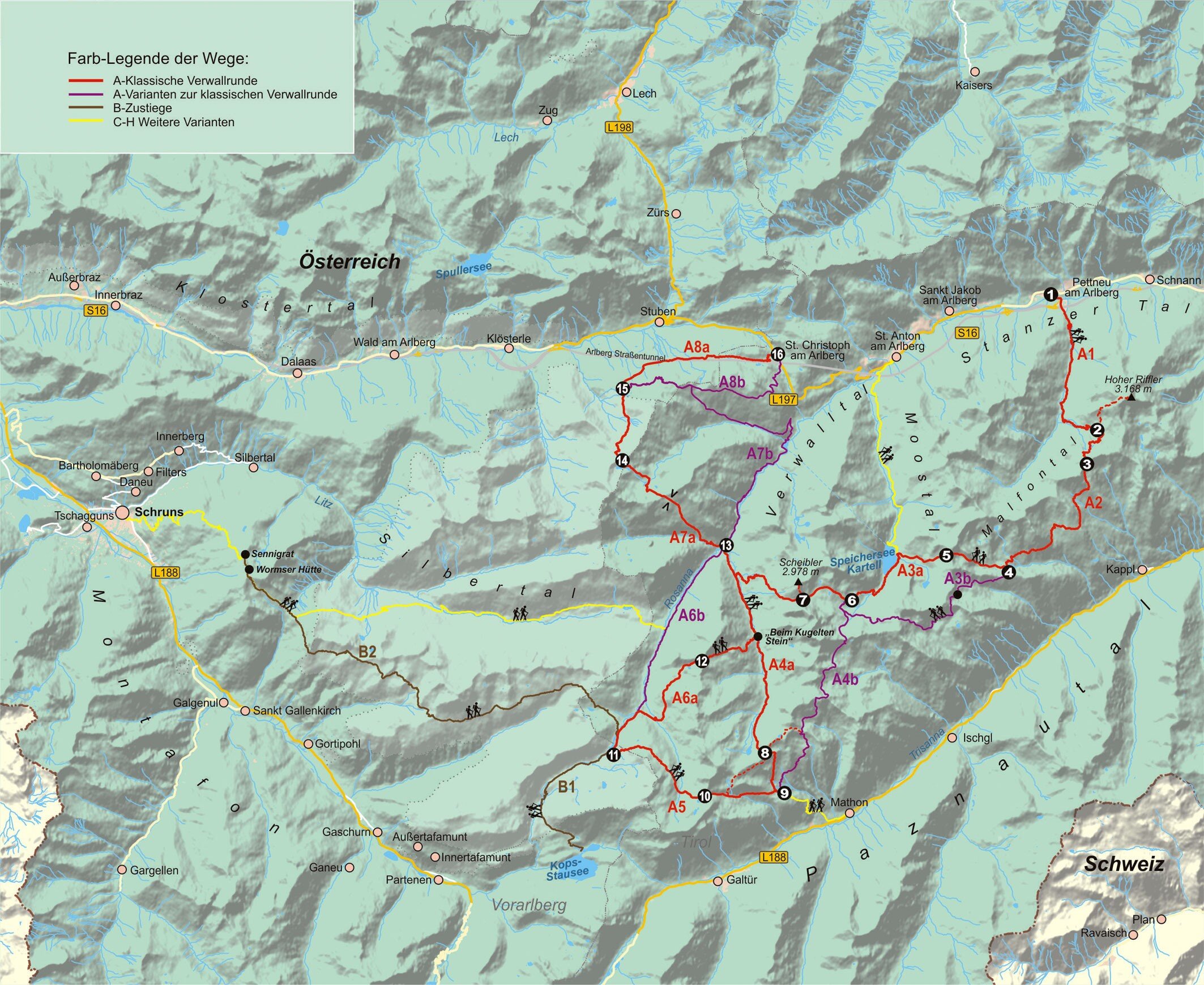 Wanderführer Verwallrunde - Fernwanderweg