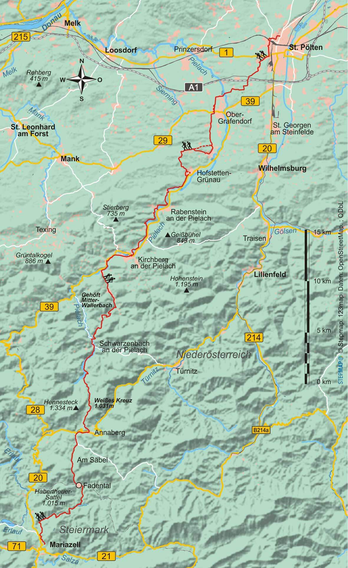 Wanderführer Österreich: Pielachtaler Pilgerweg - Fernwandwerweg