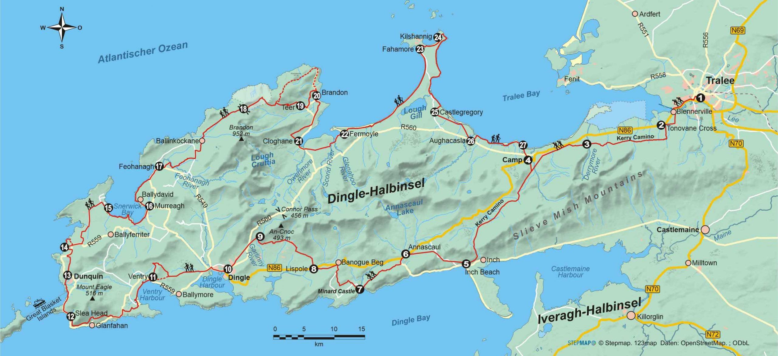 Wanderführer Irland: Dingle Way - Fernwanderweg