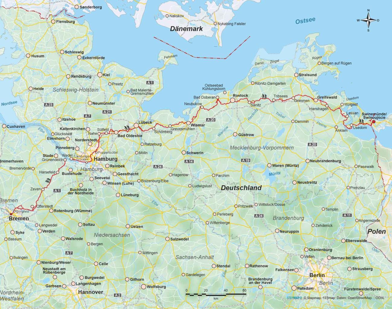 Wanderführer Jakobsweg Via Baltica - Fernwanderweg