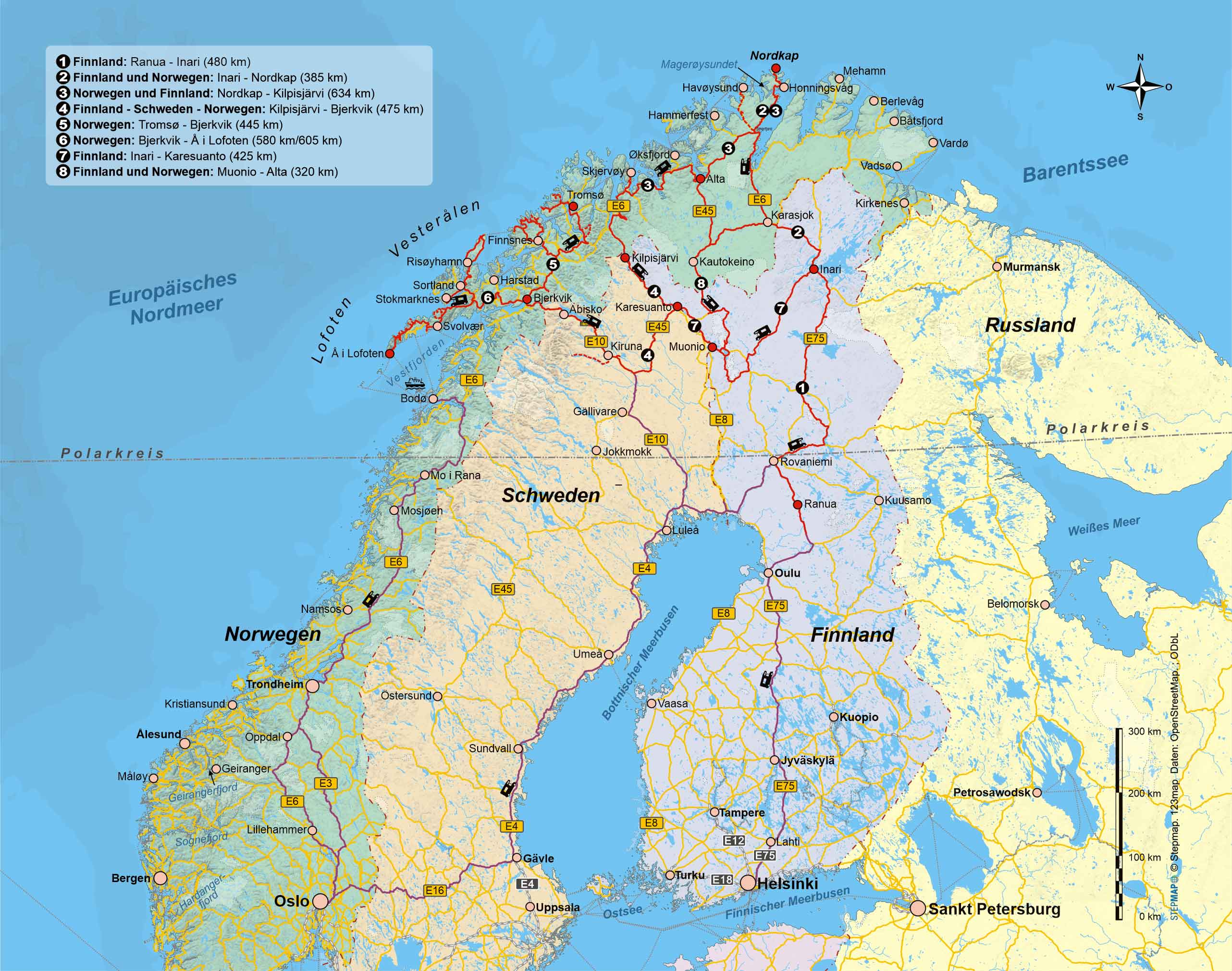 Routenführer Wintercamping in Nordskandinavien