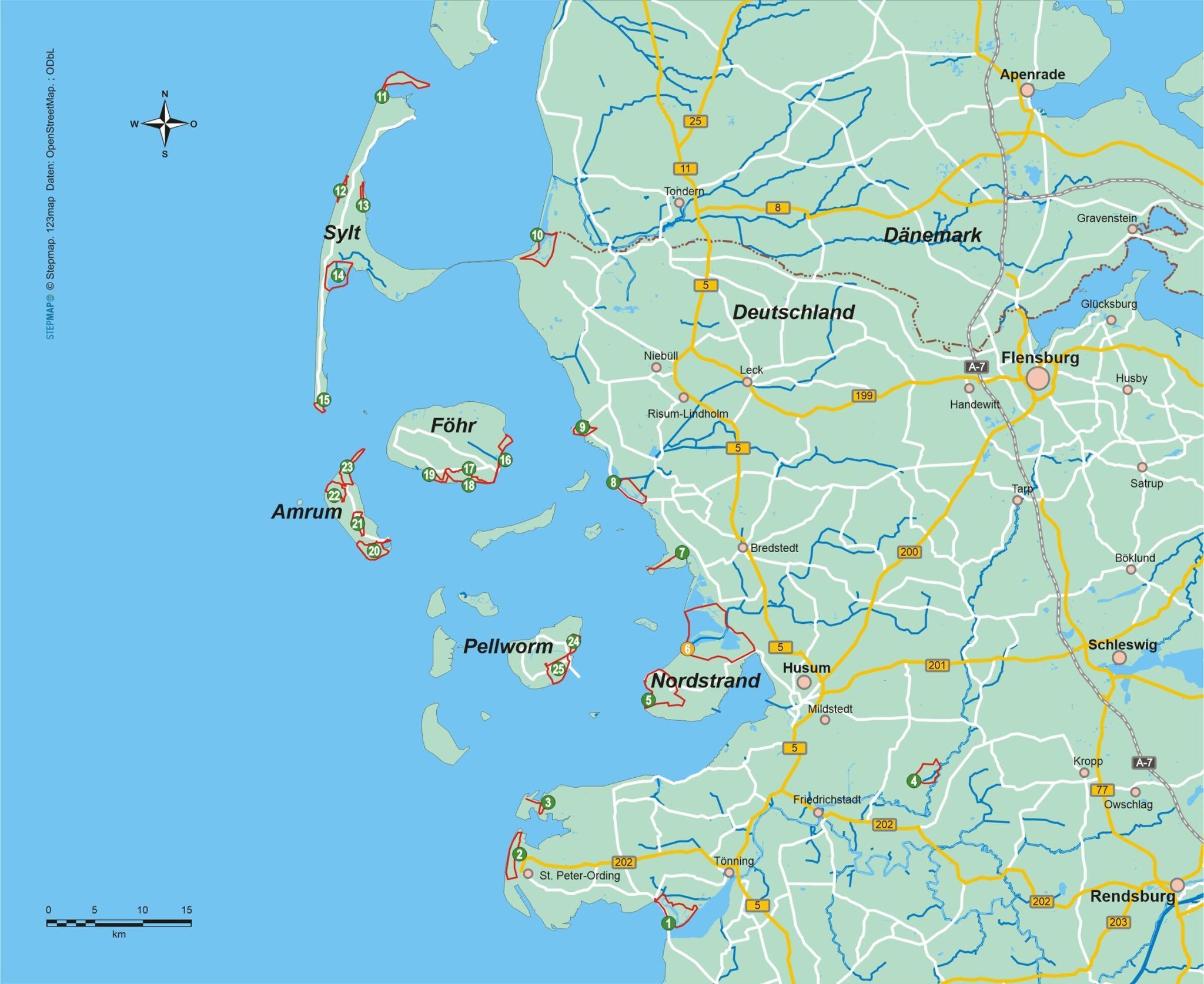 Wanderführer | Nordfriesland | 25 Tageswanderungen Wanderführer | Nordfriesland | 25 Tageswanderungen