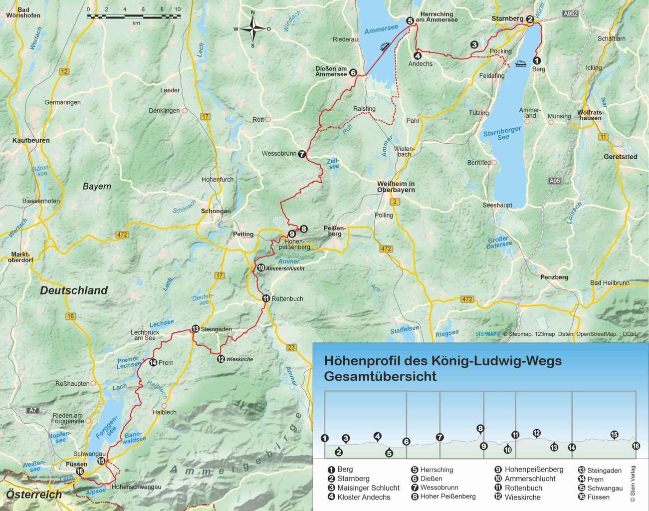 Wanderführer König-Ludwig-Weg - Fernwanderweg