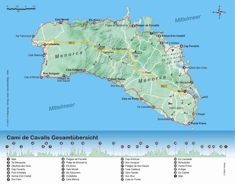 Wanderführer Menorca: Camí de Cavalls