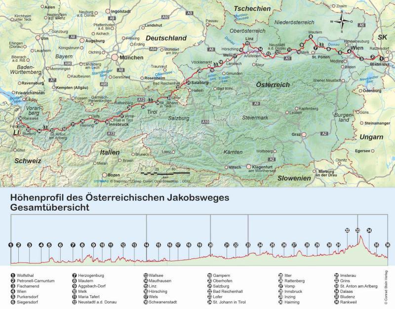 Wanderführer Österreich: Jakobsweg - Fernwanderweg