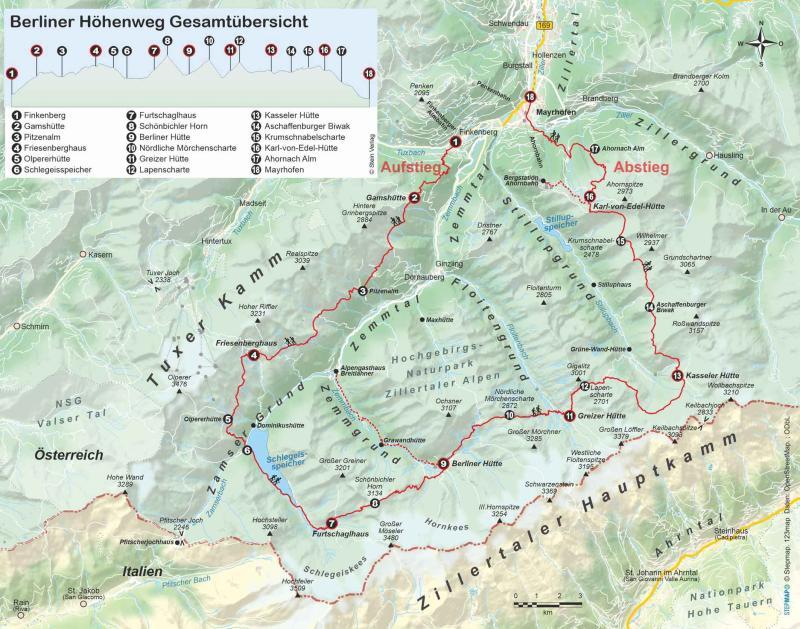 Wanderführer Österreich: Berliner Höhenweg - Fernwanderweg