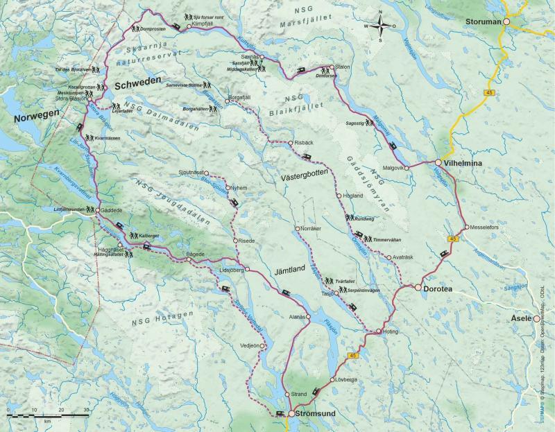 Routenführer Schweden: Vildmarksvägen